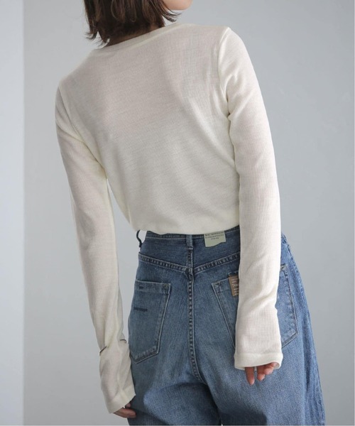 La TOTALITE tシャツ ウールテレコクルーネックカットソー
