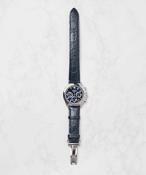腕時計 /SEIKO/ クオーツ クロノグラフ　レザーベルト「海外モデル」 メンズの画像
