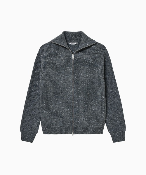 AIGLE（エーグル） カーディガン メランジ ウール ハイネックジップ 