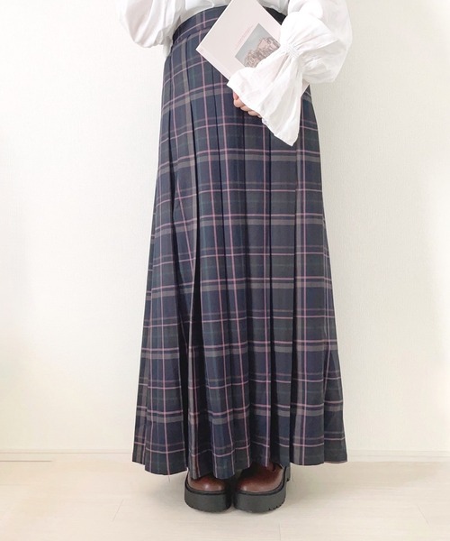 スカート ネイビーチェックスカート : ZOZOTOWN Yahoo!店 - 通販