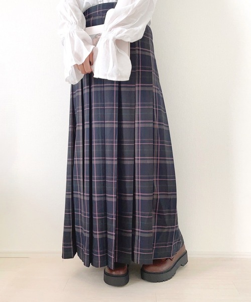 スカート ネイビーチェックスカート : ZOZOTOWN Yahoo!店 - 通販