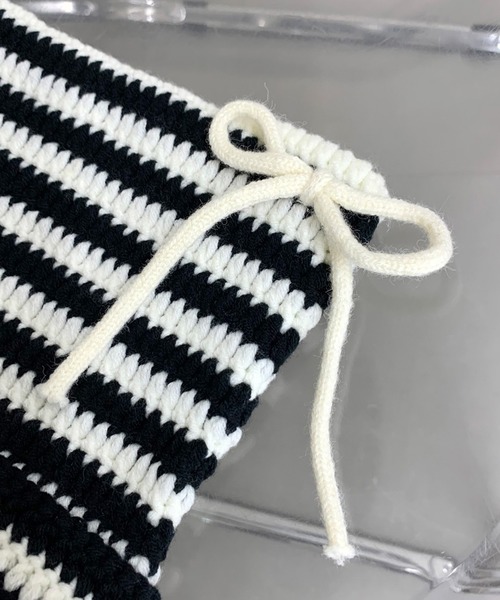 【GIUNON】新品未開封 リボンニットキャップ【ジウノン】 ribbon knit cap / リボンニットキャップ ジウノン - 帽子