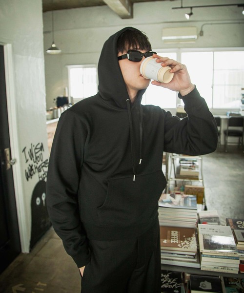 ラインパーカー メンズ Y-3 ワイスリー ラバーロゴレフトスリーライン