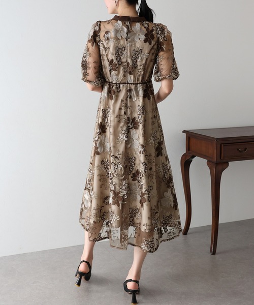 BLUEEAST（ブルーイースト） ドレス フラワーエンブロイダリ―ドレス