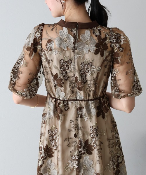 BLUEEAST（ブルーイースト） ドレス フラワーエンブロイダリ―ドレス