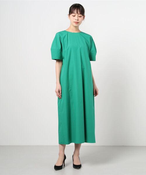 [UNITED ARROWS] короткий рукав One-piece 36 черный женский 