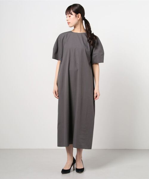 [UNITED ARROWS] короткий рукав One-piece 36 черный женский 