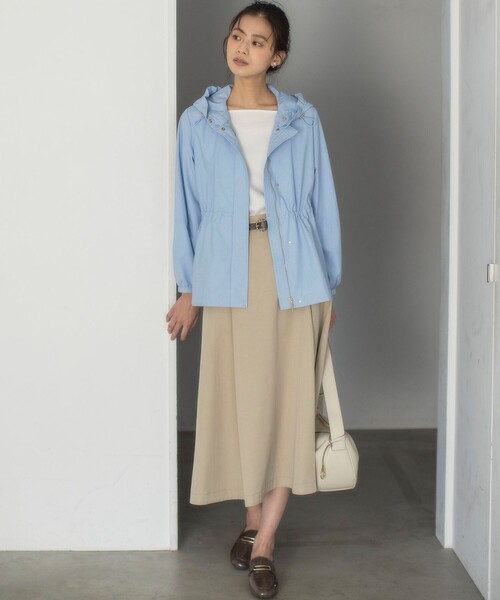 ohta フード付きライトコート HTS / エイチティーエス】COTTON TWILL HOODED COAT（フード
