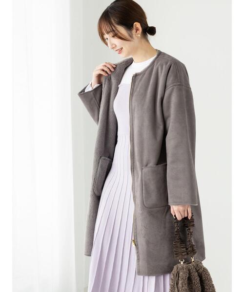 【Tite In The Store】美品　リバーシブル　フェイクムートンコート フェイクムートンリバーシブルコート