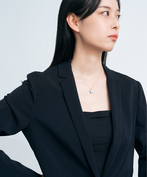 ネックレス K10 カラーストーン ネックレス レディース メンズの画像