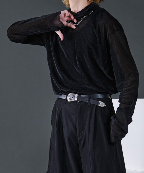 Ellno Loset（エルノロゼット） tシャツ ベロアタートルシアーインナー