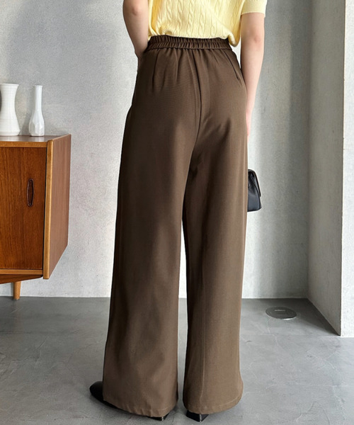 Eclat one ワイドパンツ スラックス パンツ 「Eclat one」ラップ