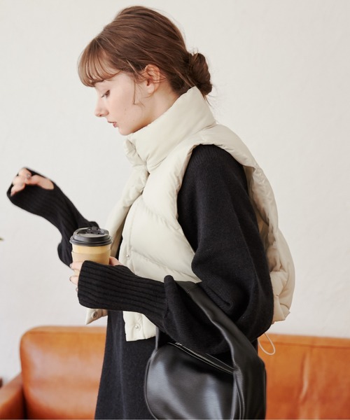 [ANGIE VINTAGE by meg] пальто с отложным воротником LARGE черный женский 