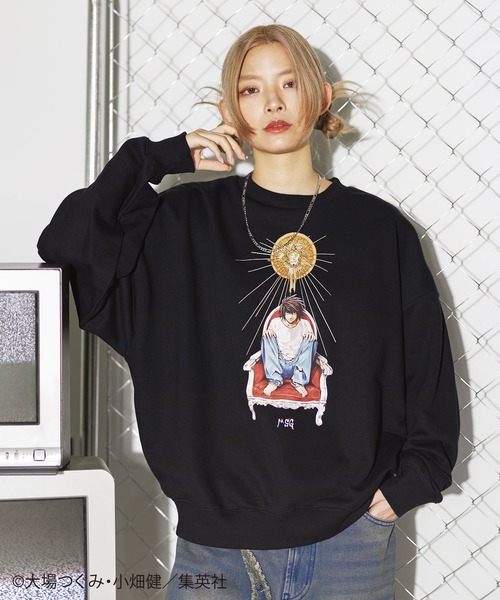 トレーナー スウェット MSG×DEATH NOTE 別注ルーズシルエット裏毛
