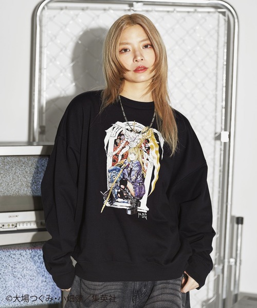 トレーナー スウェット MSG×DEATH NOTE 別注ルーズシルエット裏毛 