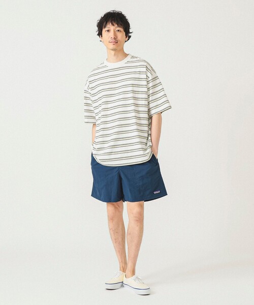 Tシャツ・カットソー BEAMS SS25 Shirts (38010182139 30) BEAMS tシャツ ルーズ ボーダー Tシャツ メンズ レディース