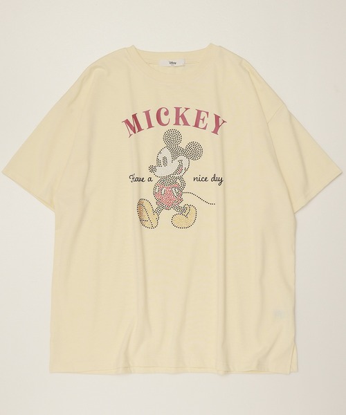 Disney tシャツ 「DISNEY/ディズニー」ラインストーン半袖T
