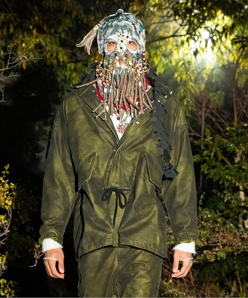 コート ジャケット FLOCKING ECO LEATHER COAT メンズ レディースの画像