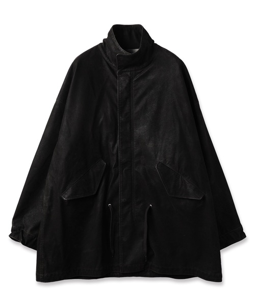 コート ジャケット FLOCKING ECO LEATHER COAT メンズ レディースの画像