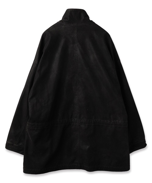 コート ジャケット FLOCKING ECO LEATHER COAT メンズ レディースの画像