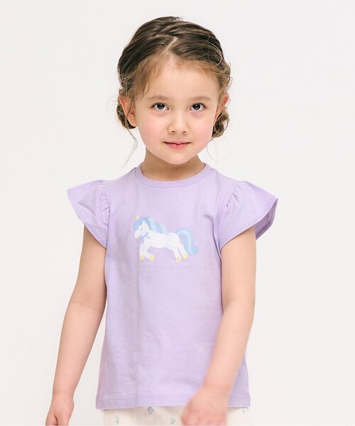 tシャツ 「WEB限定/ジュニア対応」袖フリルTシャツ/7days Style キッズ 子供服 女の子 | apres les cours | 05