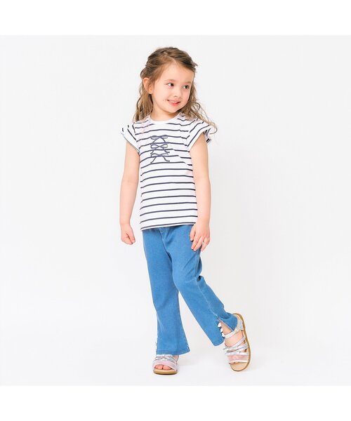 tシャツ 「WEB限定/ジュニア対応」袖フリルTシャツ/7days Style キッズ 子供服 女の子 | apres les cours | 12