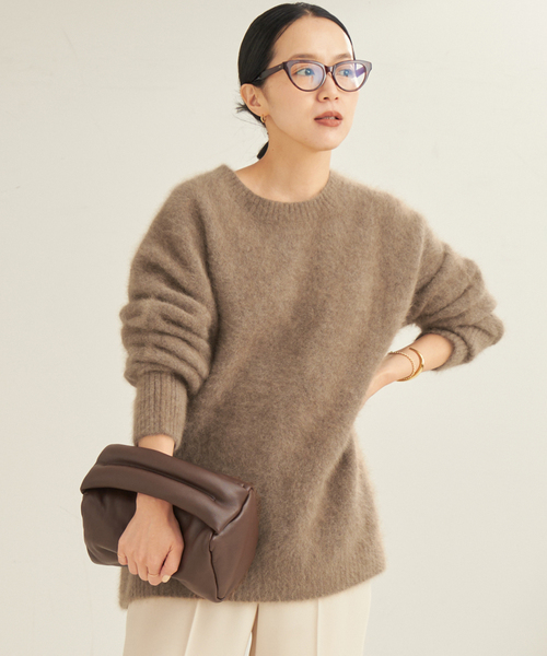 plage（プラージュ） 長袖ニット FREE ブラウン レディース : ZOZOTOWN