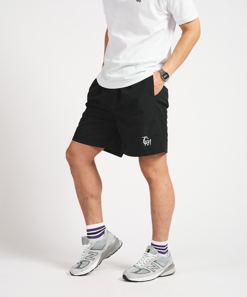 メンズウェア TANGRAM TGM NYLON EASY SHORTS L BLACK TANGRAM（タングラム） パンツ ZOZOTOWN 限定 TGM NYLON EASY SHORTS