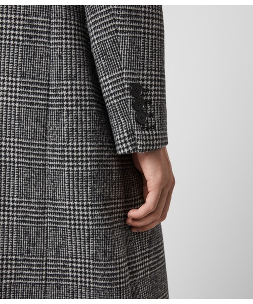 ALLSAINTS（オールセインツ） チェスターコート 38 ブラック×グレー