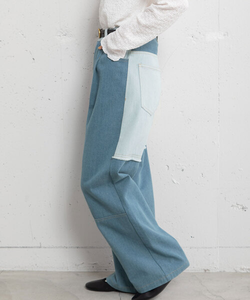 ans dotsloevner リメイクパンツ　ドッキングパンツ ANS DOTSLOEVNER-DOCKING PANTS - VISITFOR