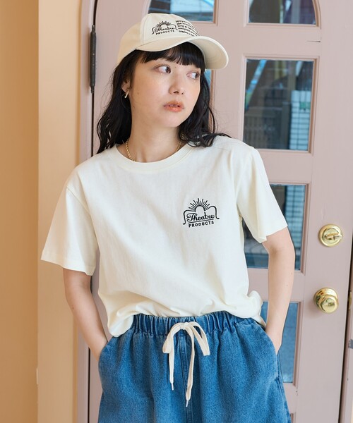 tシャツ THEATRE PRODUCTS × FREAK'S STORE/シアタープロダクツ 別注 ワンポイントロゴTシャツ レディース | FREAK'S STORE | 16