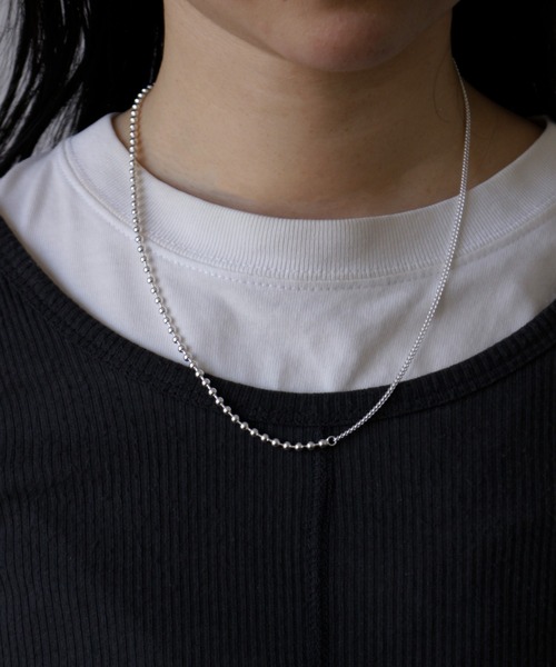ネックレス 「silver925」CombichainNecklace/コンビチェーンネックレス レディース メンズの画像