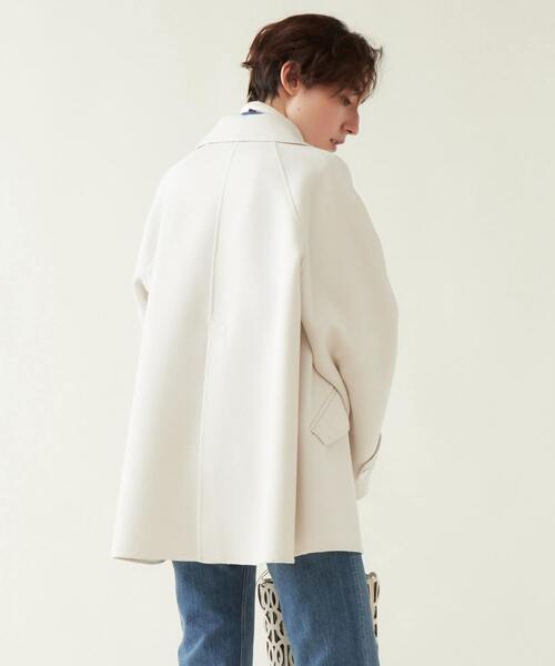 「martinique」 ステンカラーコート FREE ネイビー レディース_画像4