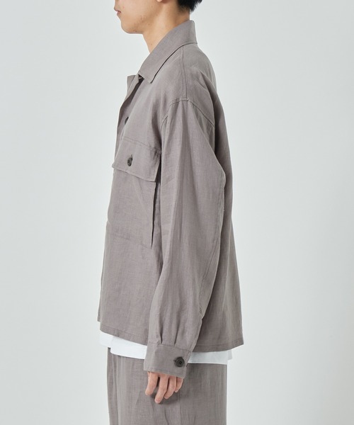 MARKAWARE ウール長袖シャツ　グリーン　1サイズ MARKAWARE(マーカウェア) 24SS「TENT LONG SHIRT」シャツA24A