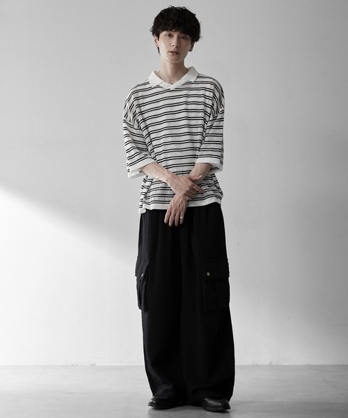 ポロシャツメンズ ruubon ポロシャツ ポロシャツ 半袖 RUUBON moss stitch polo shirt モスステッチ ポロシャツ メンズ レディース
