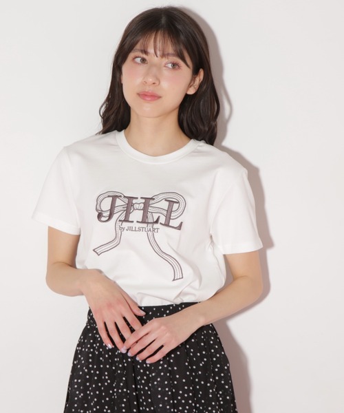 JILTU ribbon tee ジルチュリボンTシャツ ブラック JILTU 2021 A/W コレクション「'tie a ribbon'」9月9日（木）19
