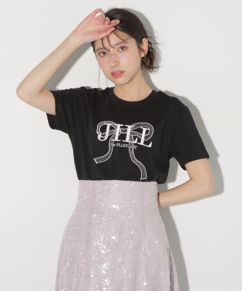 Tシャツ　JILLBYJILL STUARTビッグリボン ロゴ刺繍 ビッグリボンロゴ刺繍Tシャツ | JILL by JILL STUART（ジル バイ