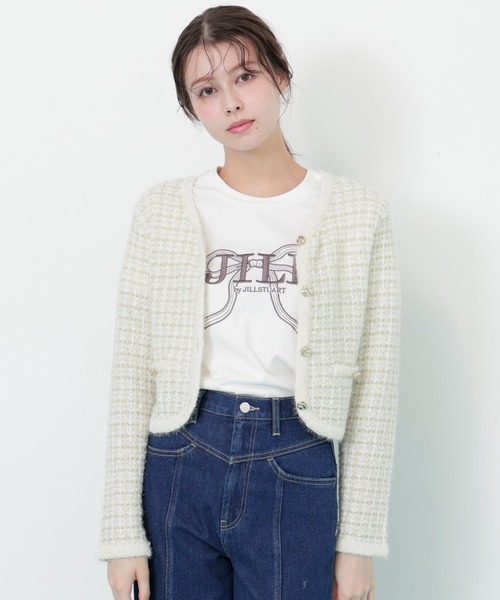 tシャツ ビッグリボンロゴ刺繍Tシャツ レディースの画像