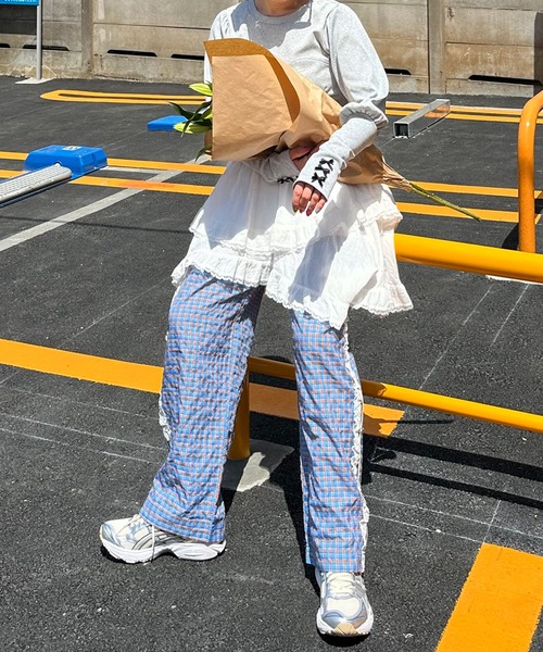 ALLEY TOKYO ボトムス チェック レースラインチェックパンツ（その他パンツ）｜Alley Tokyo