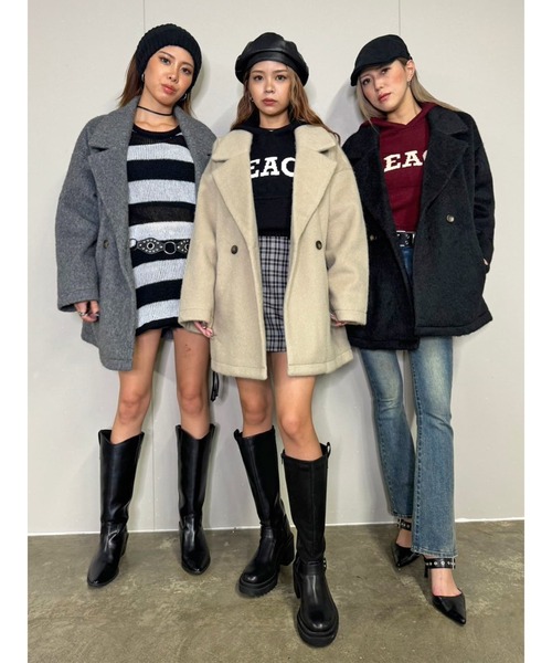 「EGOIST」 コート FREE ベージュ レディース_画像8