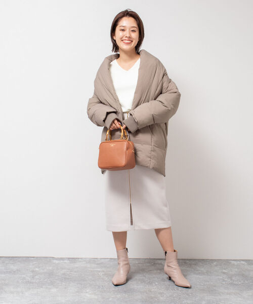 NOLLEY'S（ノーリーズ） ダウンジャケット FREE カーキ レディース