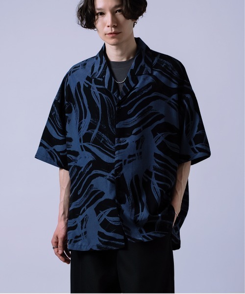 シャツ 半袖 総柄 オープンカラーシャツ メンズ レディース : ZOZOTOWN