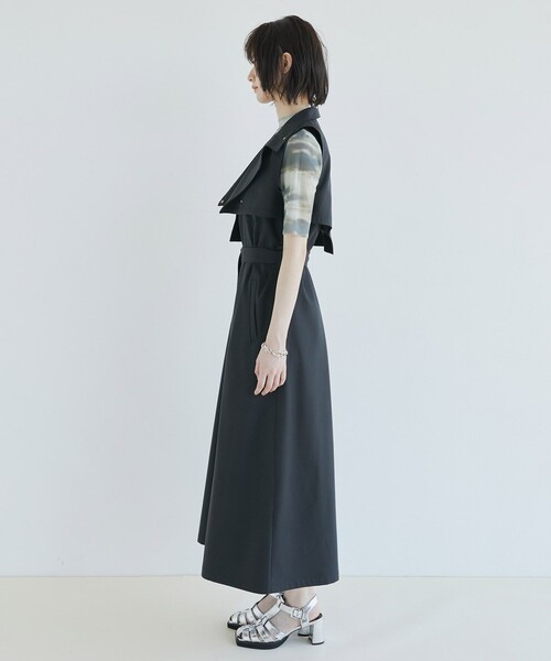 3WAYイレギュラーベストSETワンピース(1 DARK GREY