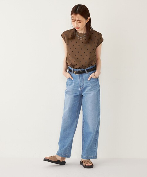 ブラウス シャツ Stripe Docking Shirt レディース SHIPS Colors ブラウス シャツ Colors:「洗濯機可能」オックス