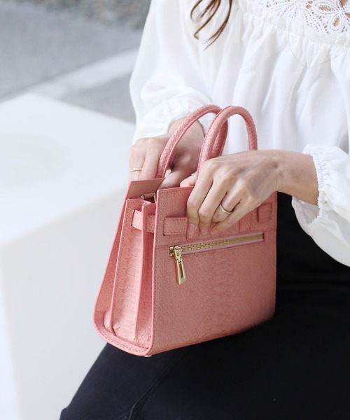 ピンク パイソン柄 バッグのおすすめ人気商品一覧 通販 - Yahoo