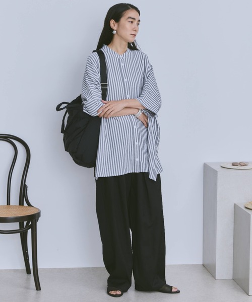 S54:新品❣️ レース入りストライプ トップス ブルー系 フリーサイズ REDYAZEL｜ストライプシアートップス | Rakuten Fashion(楽天