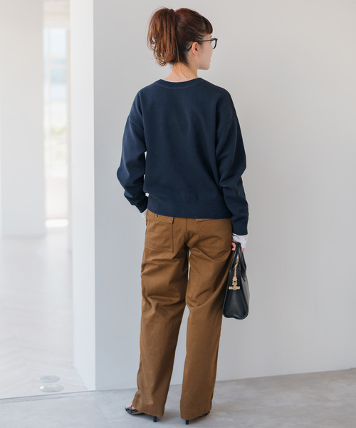 Spick&Span 2way スナップボタンロゴニット　フリーサイズ Spick＆Span（スピック アンド スパン） カーディガン 「WEB限定」2WAY