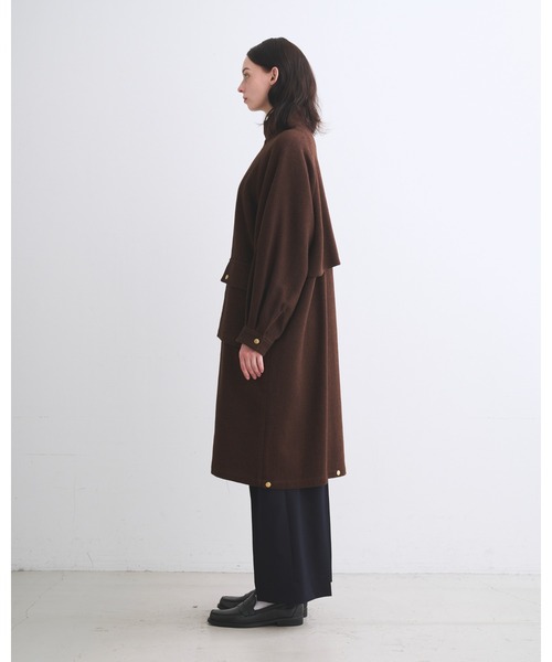 トラディショナルウェザーウェア　ELGIN LONG エルガン ロング　34 ELGIN LONG エルガン ロング｜ブラウンヘリンボーン｜ウィメンズ