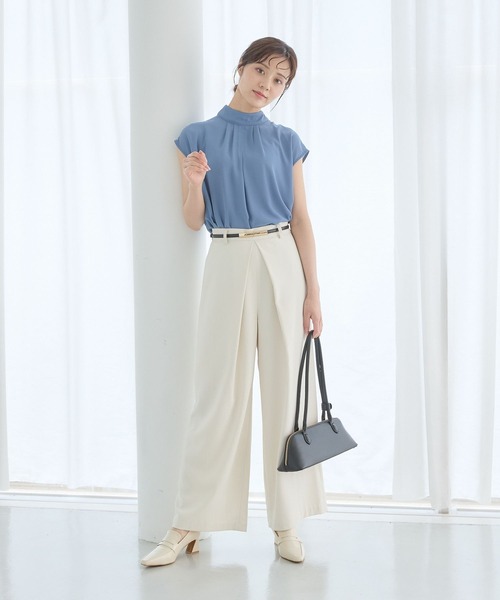 ブラウス シャツ バックリボンデザインブラウス577726 レディース Andemiu ブラウス シャツ バックリボンデザインブラウス577726