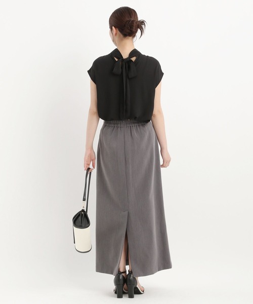 ブラウス シャツ バックリボンデザインブラウス577726 レディース Andemiu ブラウス シャツ バックリボンデザインブラウス577726